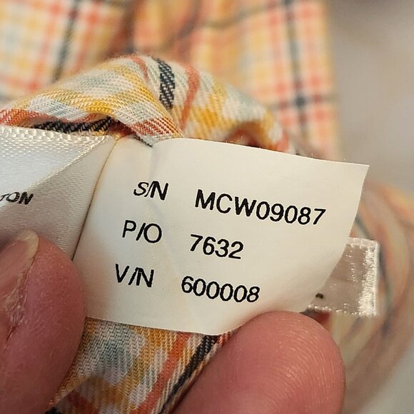 Cutter & Buck Button Down Shirt Men's XL Short Sleeve 100% Cotton Tartan Plaid - Picture 6 of 8